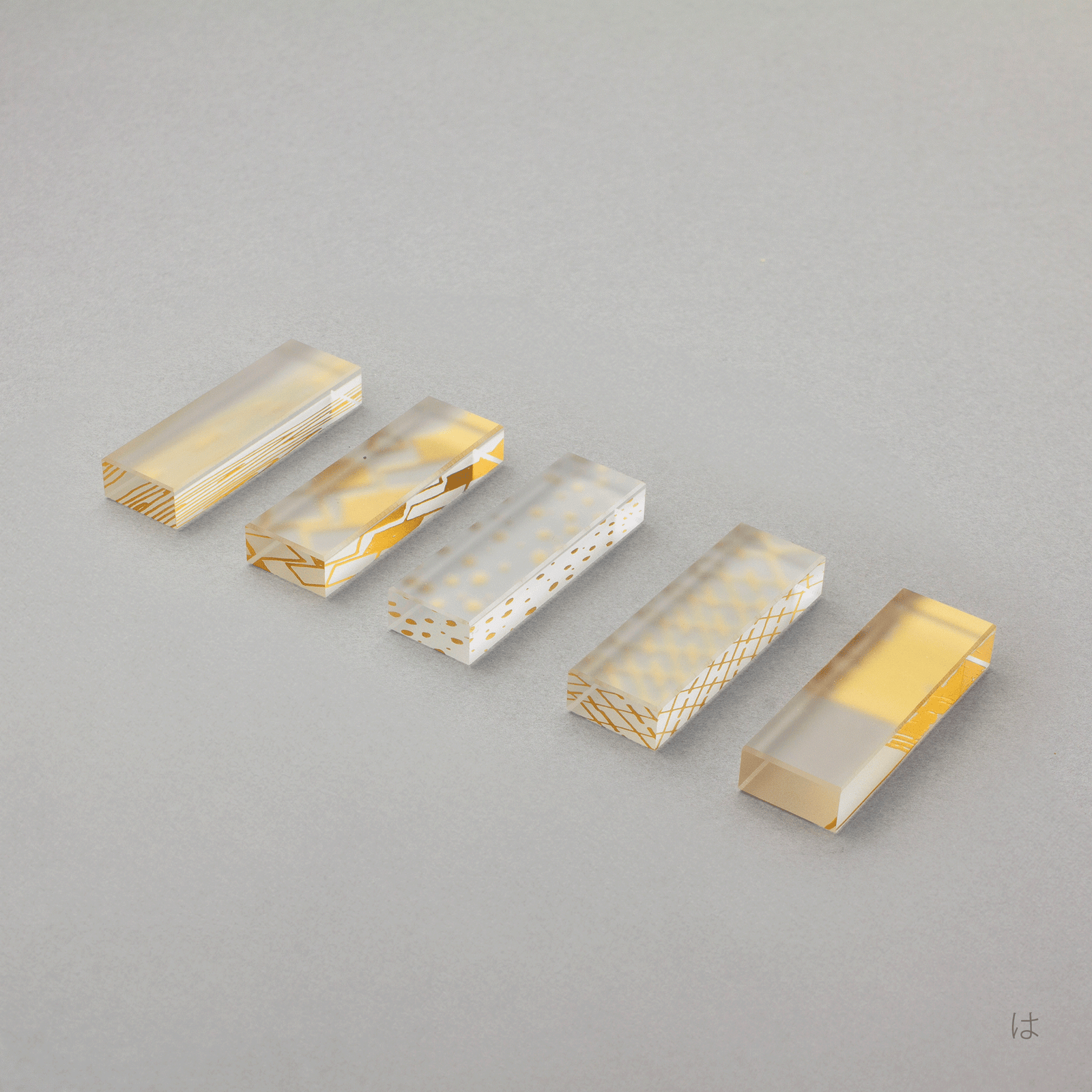 箔 はしおき 木箱入り5個セット | toumei online store 箔 はしおき 木箱入り5個セット | toumei online store