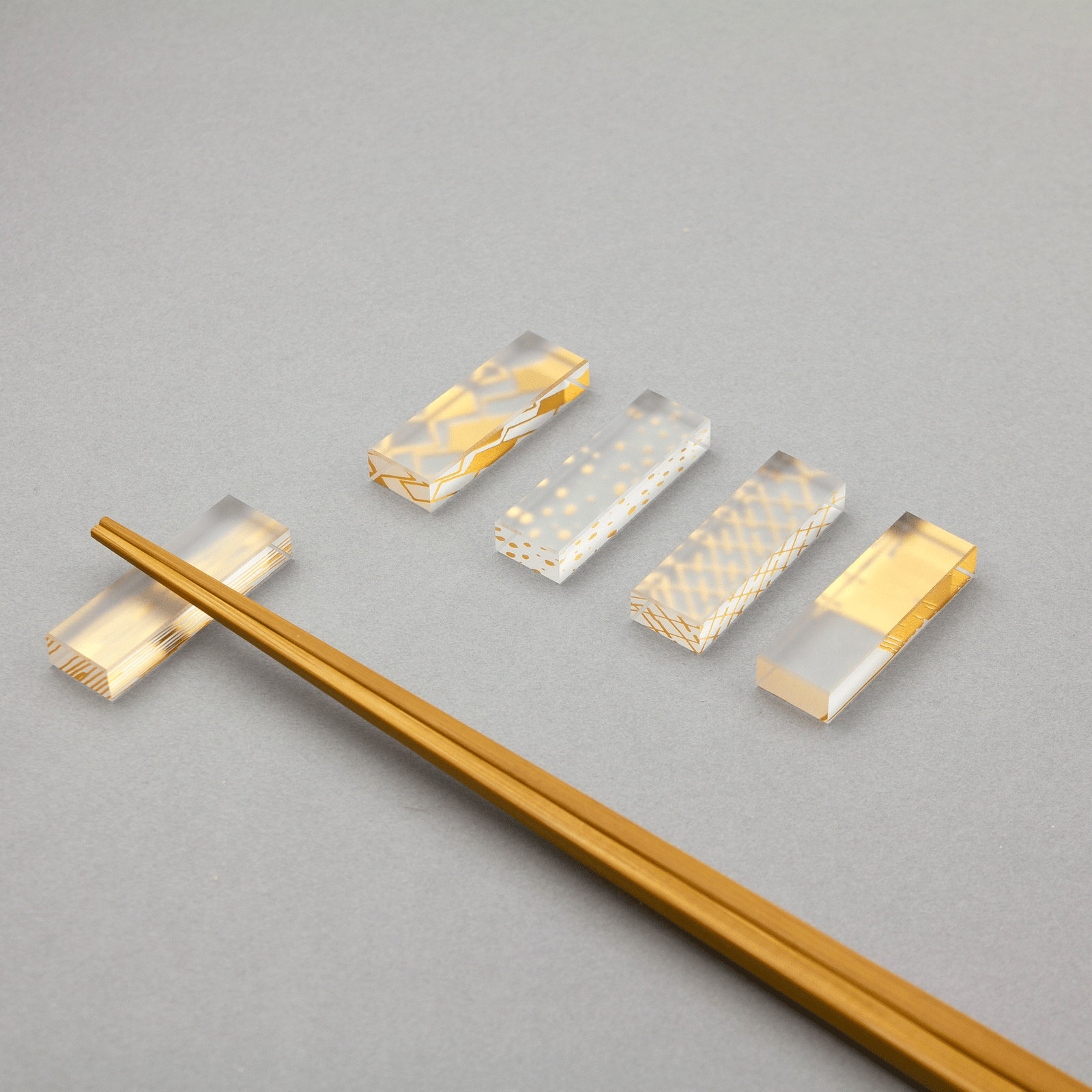 箔 はしおき 木箱入り5個セット | toumei online store 箔 はしおき 木箱入り5個セット | toumei online store