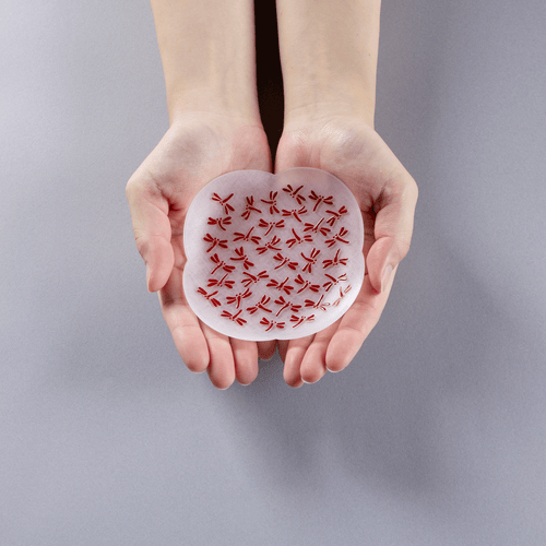 toumei×DOTS  京印伝 漆 まめざら 11cm木箱入4枚セット