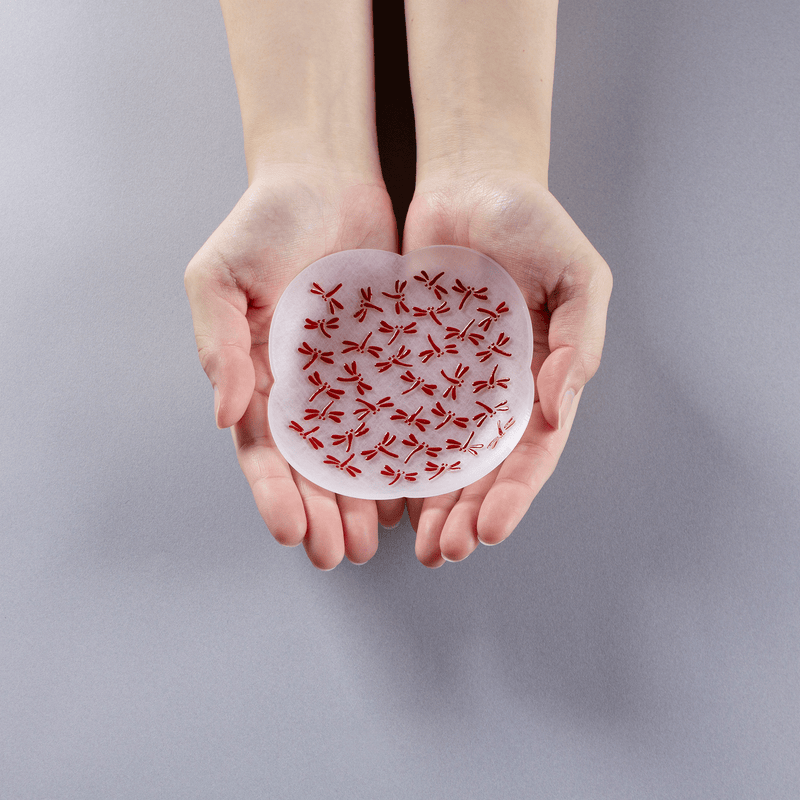 toumei×DOTS  京印伝 漆 まめざら 11cm木箱入