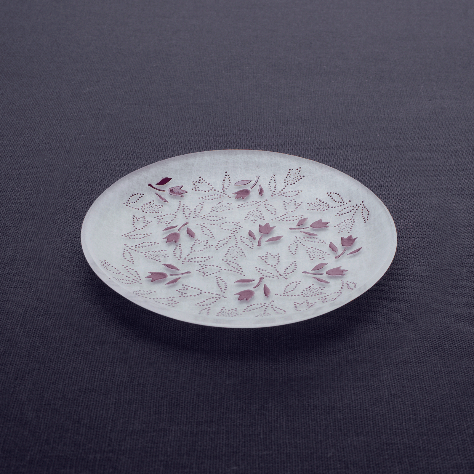 toumei×DOTS 京印伝 漆 まめざら 11cm木箱入