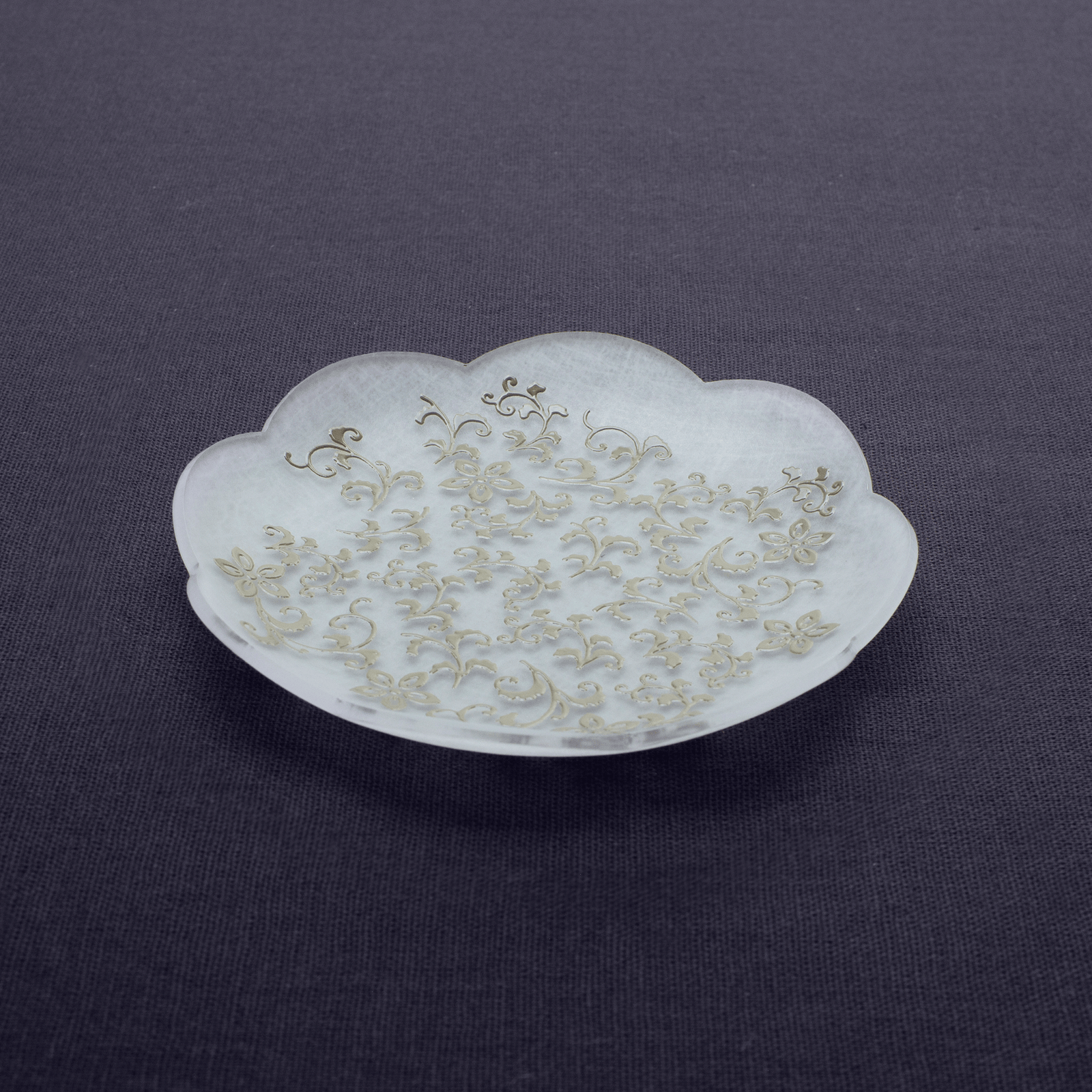 toumei×DOTS 京印伝 漆 まめざら 11cm木箱入 toumei×DOTS 京印伝 漆 まめざら 11cm木箱入