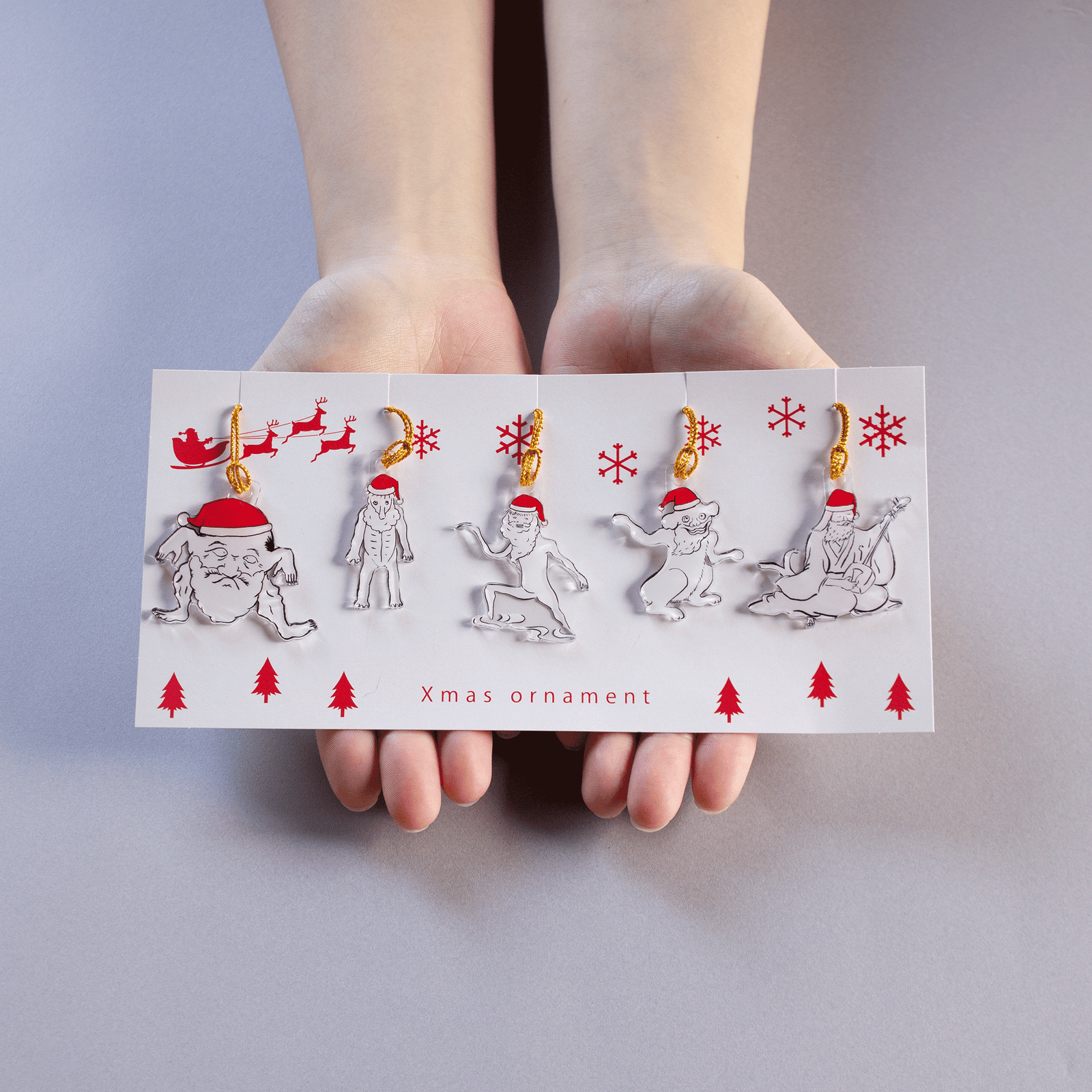  クリスマスオーナメント 5個セット 関取 クリスマスオーナメント 5個セット | toumei online store