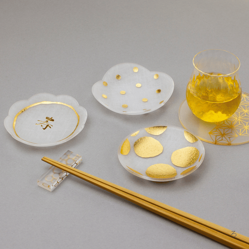 【寿】箔 こまめざら 貼箱入り３枚セット