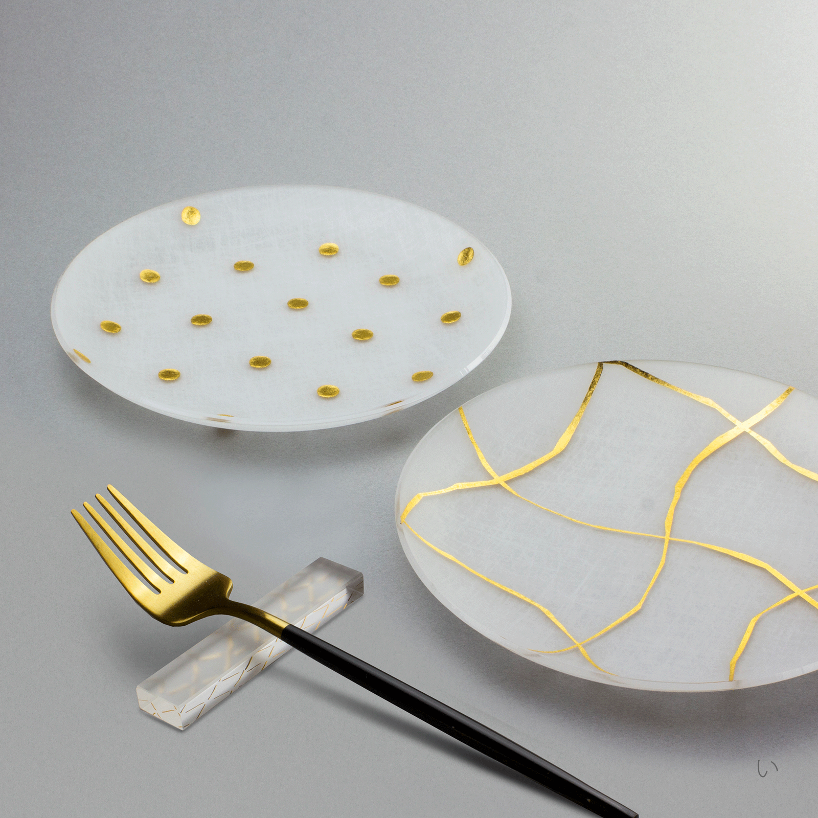 箔 プレート 16cm 2枚セット木箱入り | toumei online store 箔 プレート 16cm 2枚セット木箱入り | toumei online store