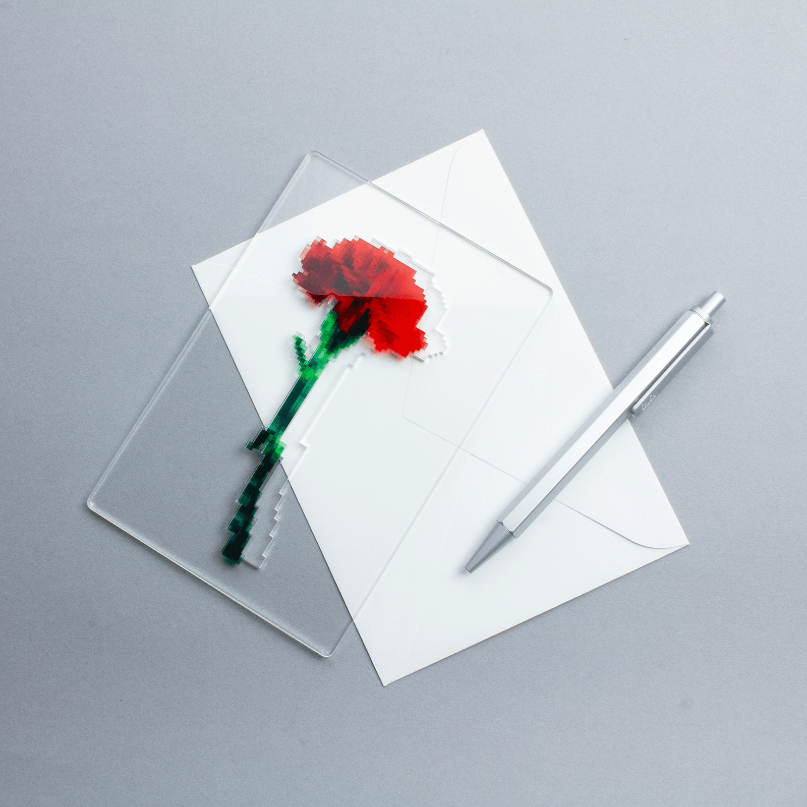 pixel flower card | toumei online store