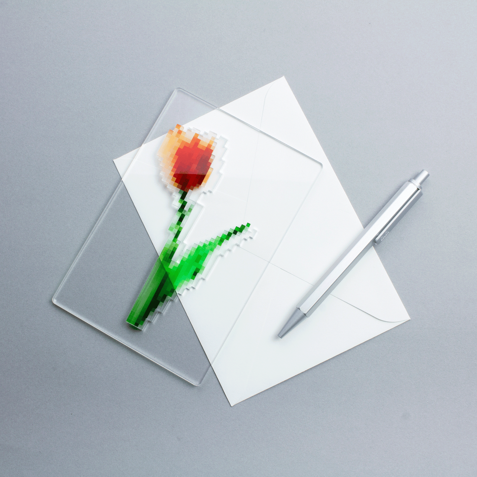 pixel flower card | toumei online store