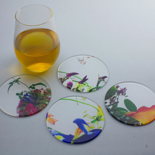 ikebana コースター　4枚セット　A
