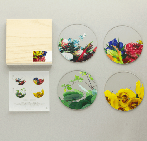 ikebana コースター　4枚セット　B