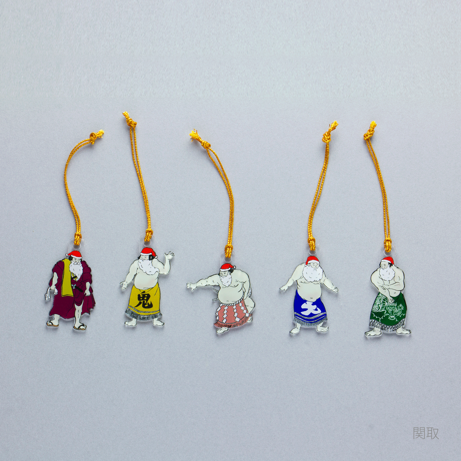 関取 クリスマスオーナメント 5個セット | toumei online store