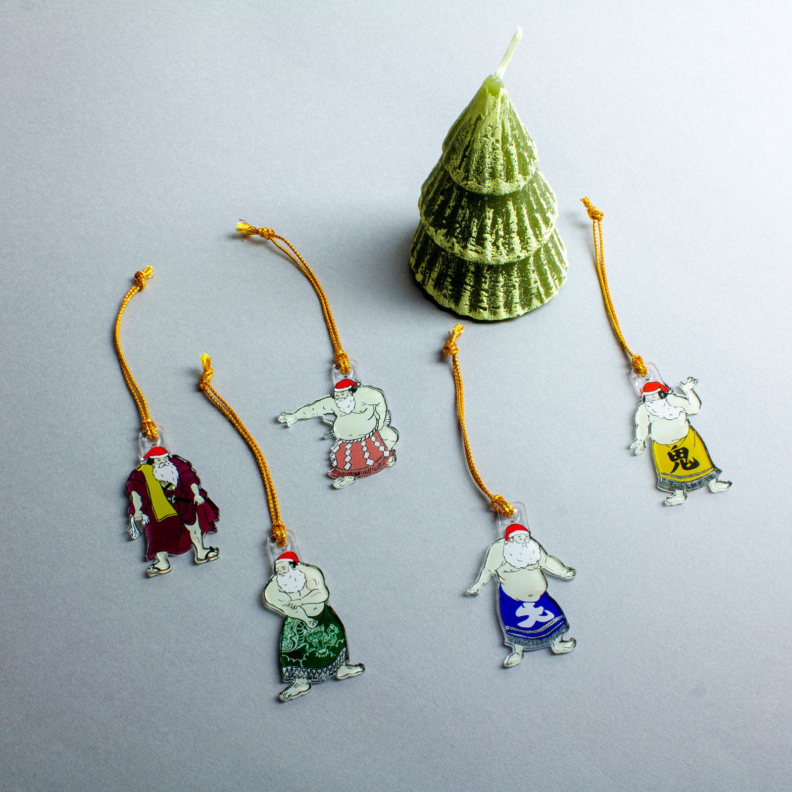 関取 クリスマスオーナメント 5個セット | toumei online store