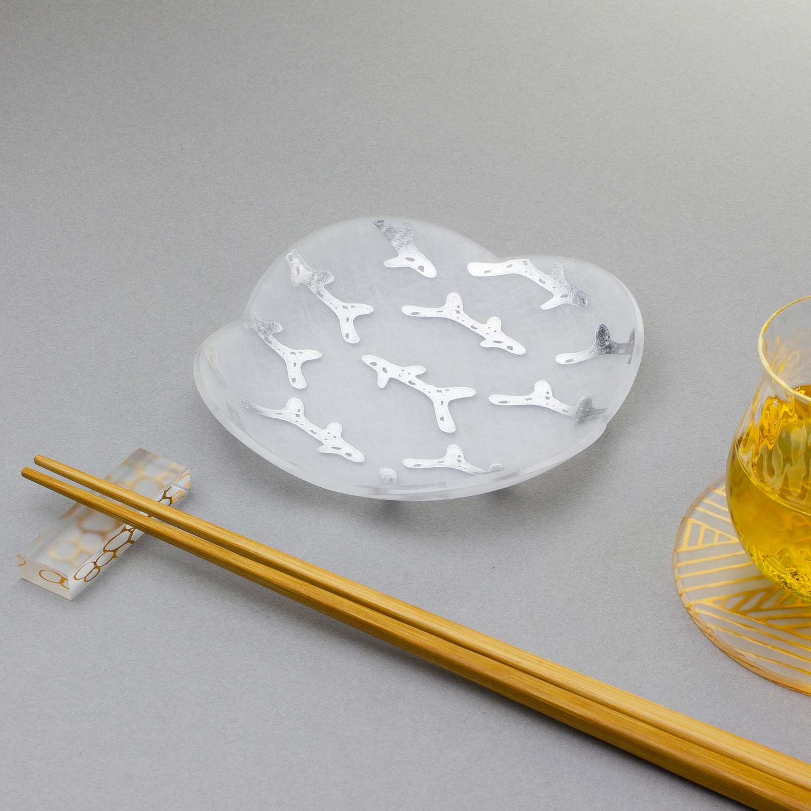 tomomomoji様パーツ 箔 まめざら ジオメトリー シルバー 11cm 単品 – toumei