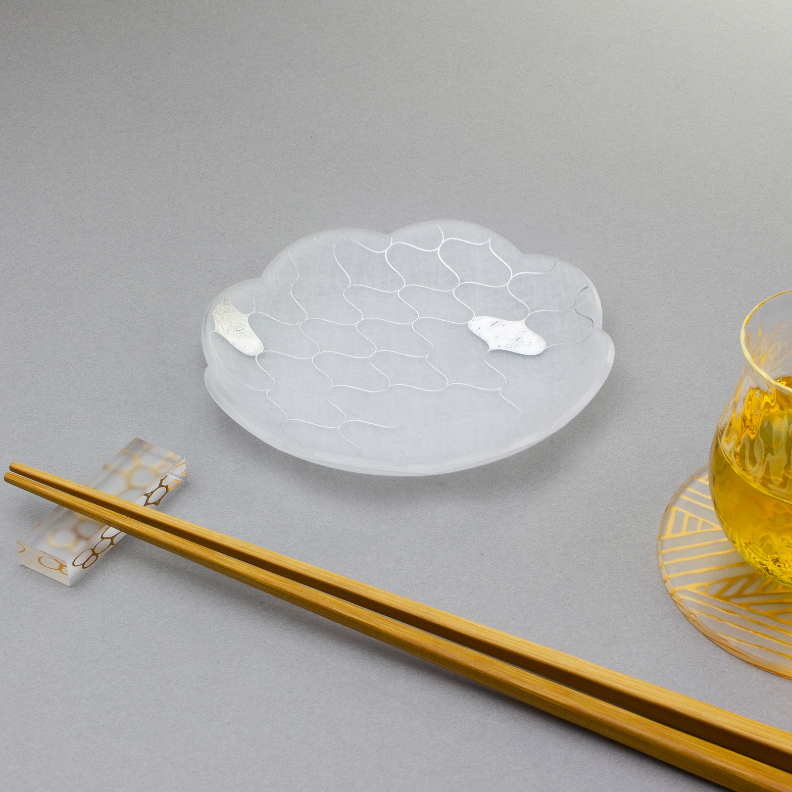箔 まめざら ジオメトリー シルバー 11cm 単品 – toumei