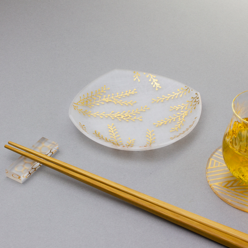 箔まめざら　ジオメトリー　ゴールド　唐草ハンド