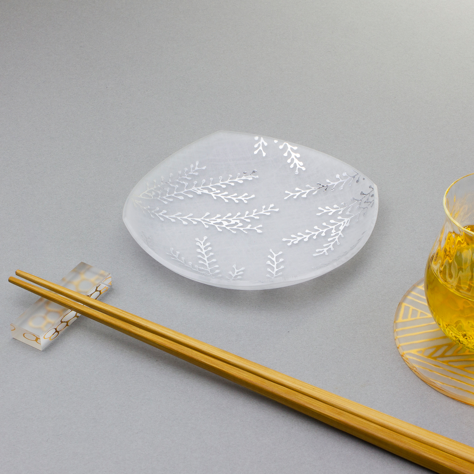 箔 まめざら ジオメトリー シルバー 11cm 単品 – toumei