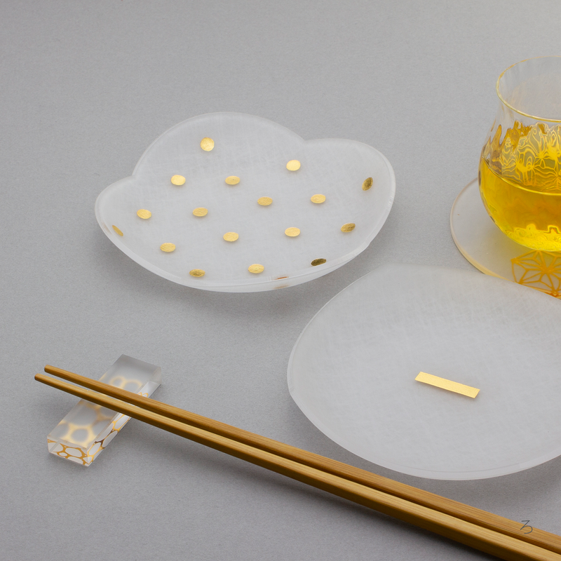 THE FAVORI POTTERY VER2 箱無し ジェルのみ 箔 まめざら 木箱入り2枚セット | toumei online store