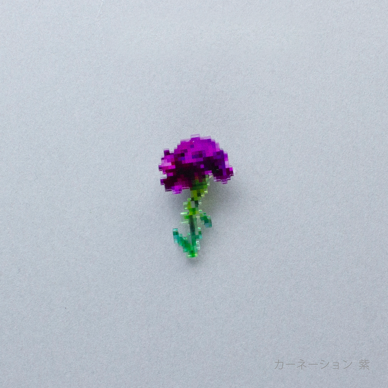 pixel flower バッジ – toumei