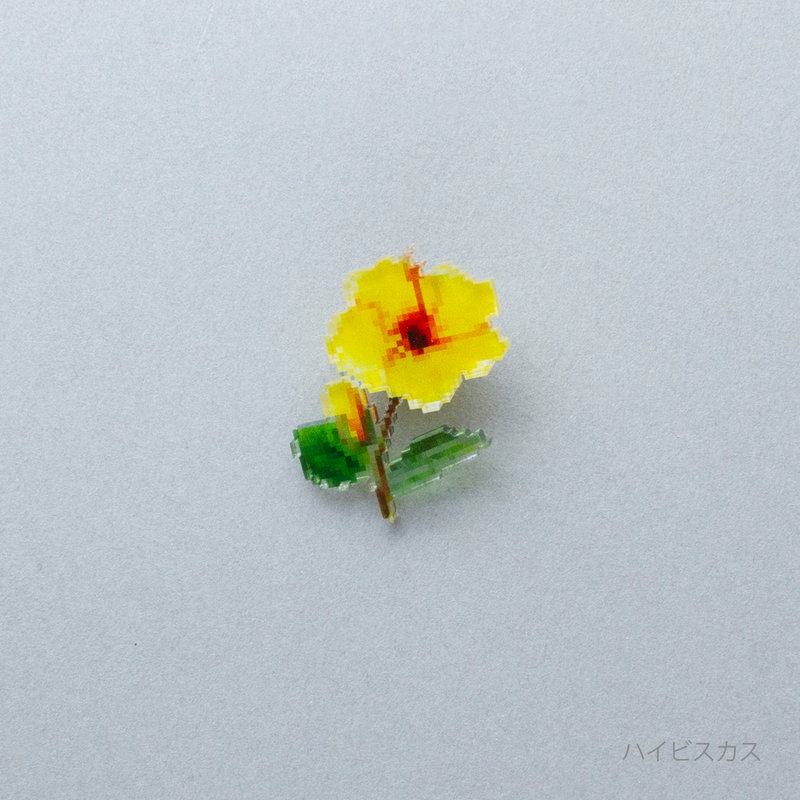 pixel flower バッジ